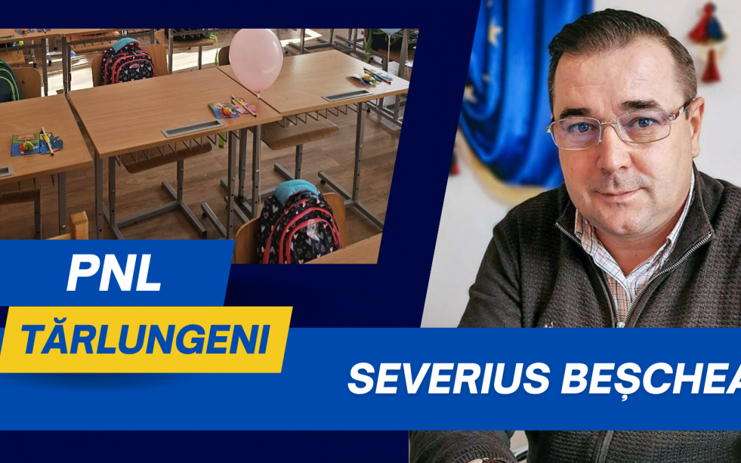Severius Beșchea, primar Tărlungeni: Ca în fiecare an, am pregătit începutul de an școlar prin reparații curente și capitale acolo unde a fost necesar și nu doar atât.