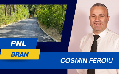 Cosmin Feroiu, primar Bran: ”Continuăm cu resurse din bugetul local să modernizăm drumurile din localitate”