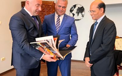 Adrian Ioan Veștea și Mihai Cătalin Văsii s-au întâlnit cu Excelența Sa dl. ambasador al Indiei în România, Dr. Manoj Kumar Mohapatra