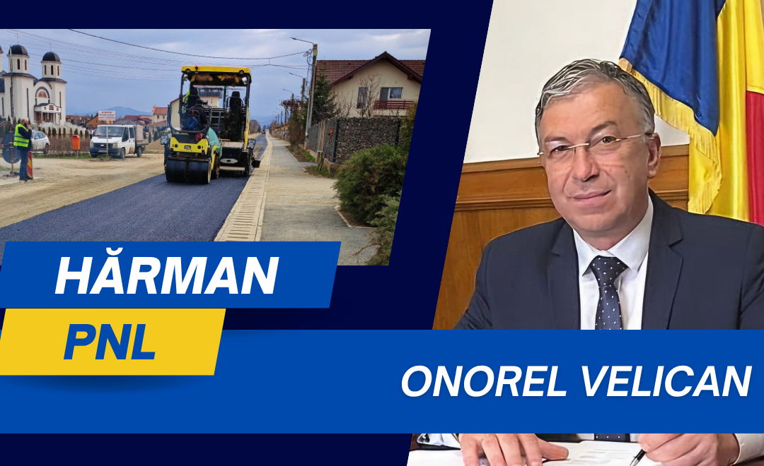 Onorel Velican, primar Hărman: Reparații capitale pe un număr de 15 străzi!