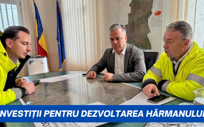 Investiții pentru dezvoltarea Hărmanului! Primarul Onoriu Velican și viceprimarul Sergiu Huțanu au trecut în revistă principalele proiecte de investiții aflate în implementare la nivelul comunei