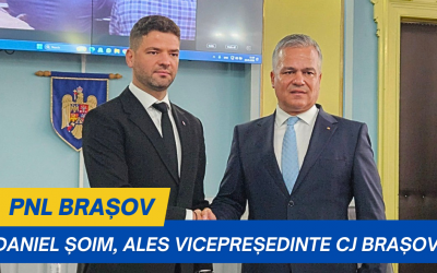 Andrei Daniel Șoim, consilier județean PNL, a fost validat în funcția de vicepreședinte al CJ Brașov