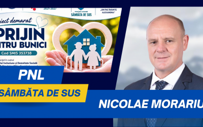 Nicolae Morariu, primar Sâmbăta de Sus: „SPRIJIN PENTRU BUNICI”, un proiect social va fi implementat în comunitate