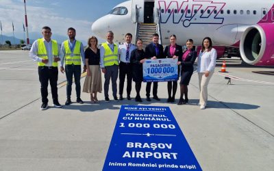 Aeroportul Internațional Brașov‑Ghimbav atinge pragul de 1 milion de pasageri: Moment de referință pentru cel mai tânăr aeroport al țării