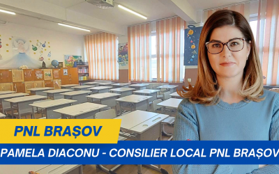 Pamela Diaconu, consilier local PNL Brașov: Mobilier nou și table interactive în toate clasele Școalii Gimnaziale nr. 2 „Diaconu Coresi”