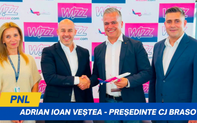Adrian Ioan Veștea, președinte CJ Brașov: Din decembrie vom avea bază operațională pe Aeroportul Internațional Brașov și 4 noi destinații!